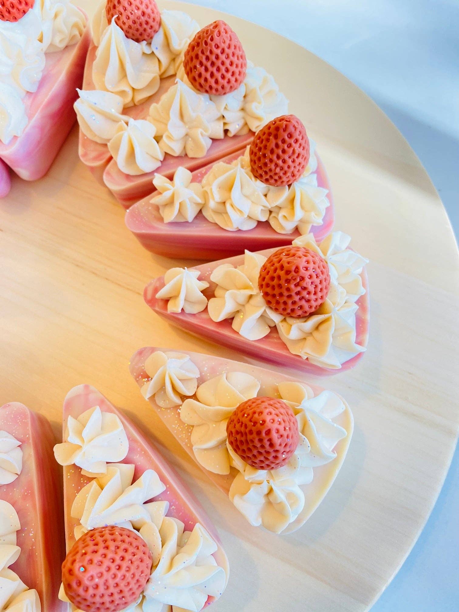 Cottage Spongecake Handmade Soap Bar | Strawberry Milk Scent