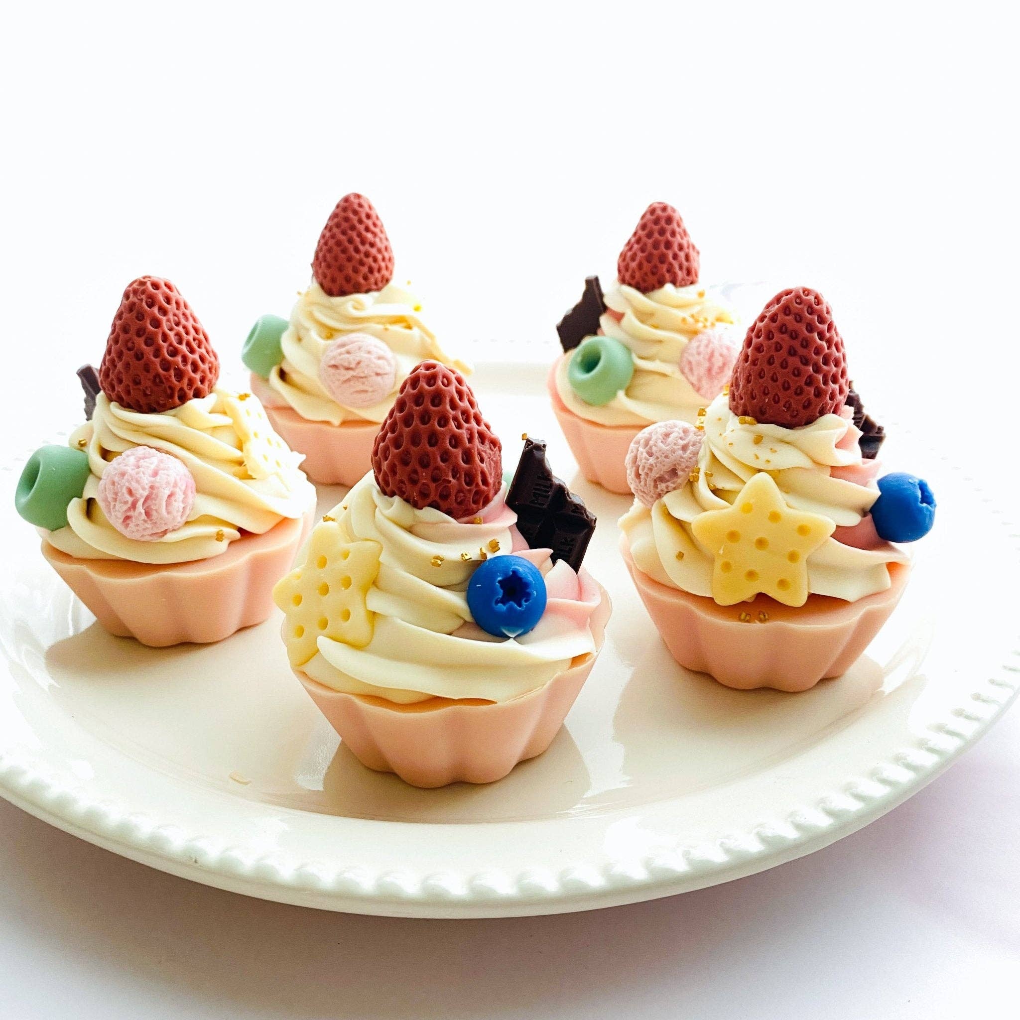 Cupcake & Smiles Handmade Soap Bar | Strawberry Milk Scent