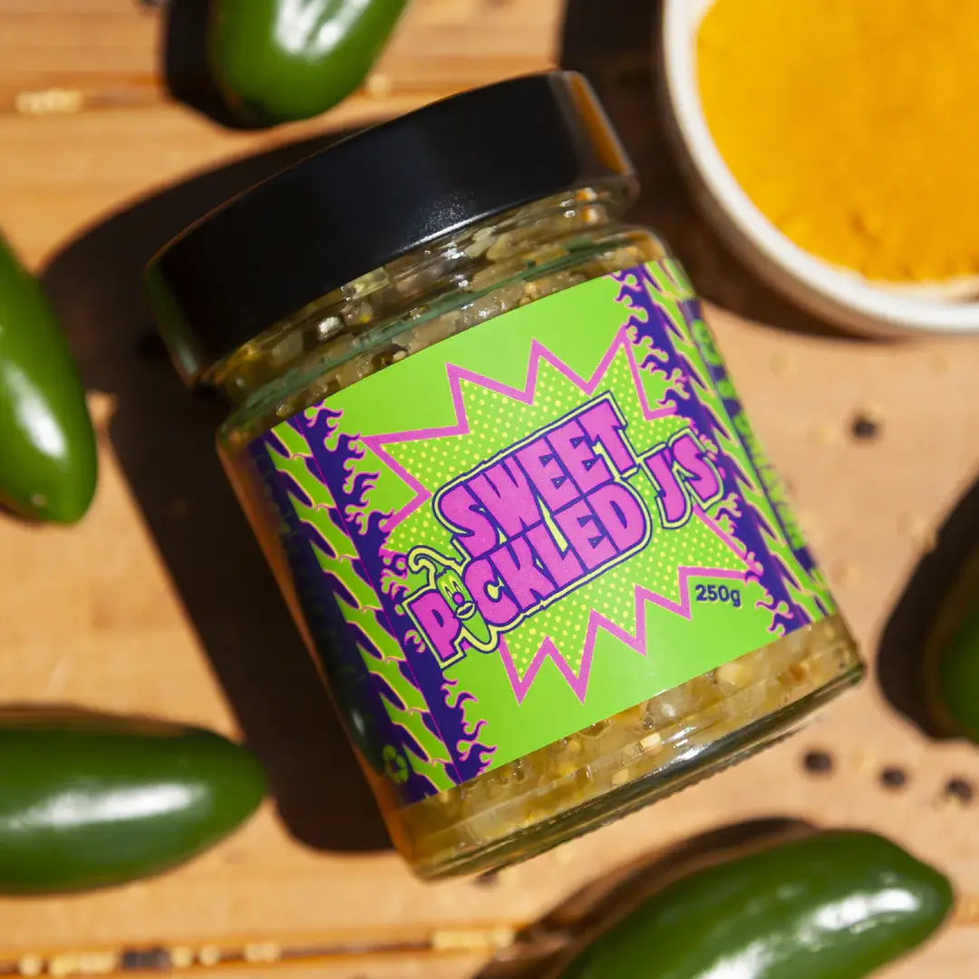 Sweet Pickled J’s Mild Jalapeño & Onion Pickle 250g