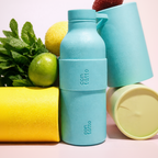 Aqua blue stainless steel con-tatto water bottle Australia by GOTSENT