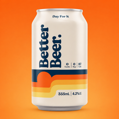 Better Beer Zero Carb Lager Can 355mL