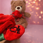 Close up of love tag