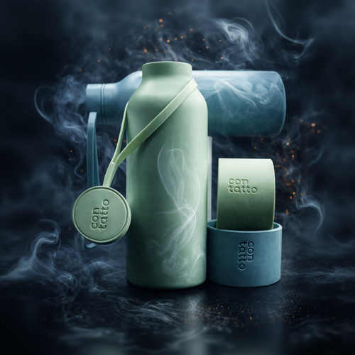 Set of stainless steel water bottle for personalisation and gifting by GOTSENT