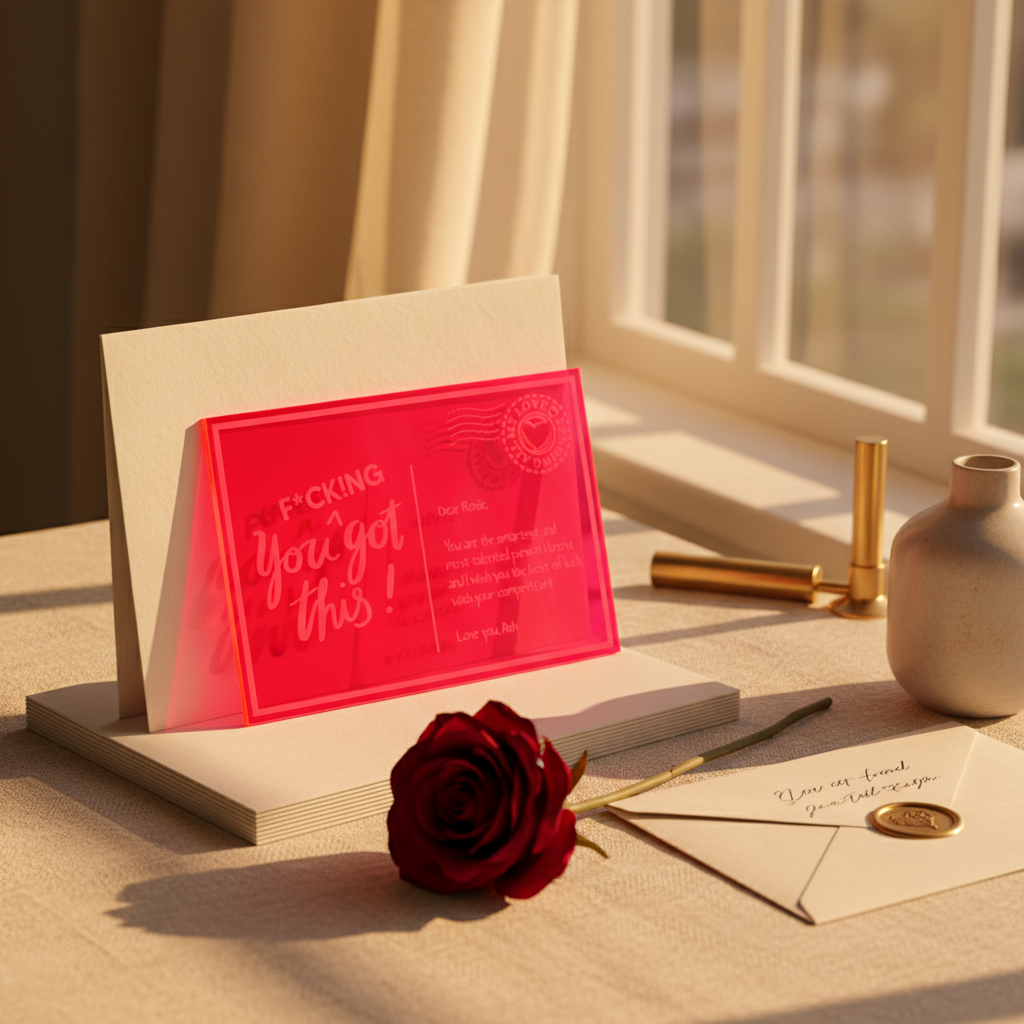 Hard Card Fluro Pink by GOTSENT
