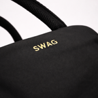 Personalised name with gold foil stamp on insulated bag