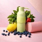 Personalised stainless steel lime green water bottle by GOTSENT