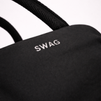 Personalised name with silver foil stamp on insulated bag