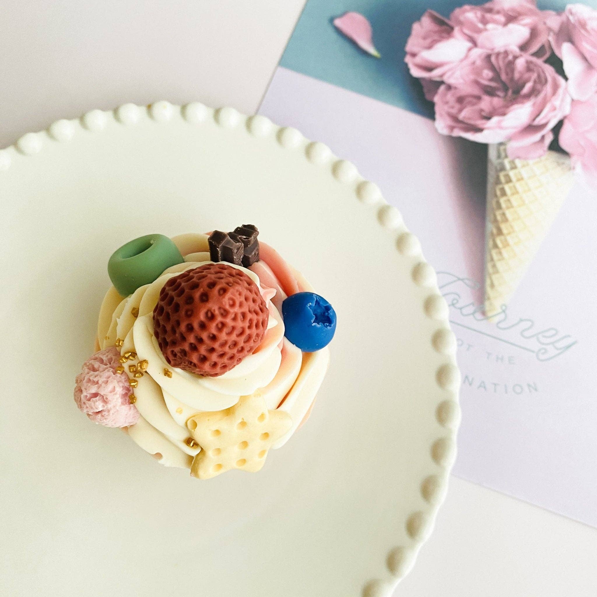 Cupcake & Smiles Handmade Soap Bar | Strawberry Milk Scent